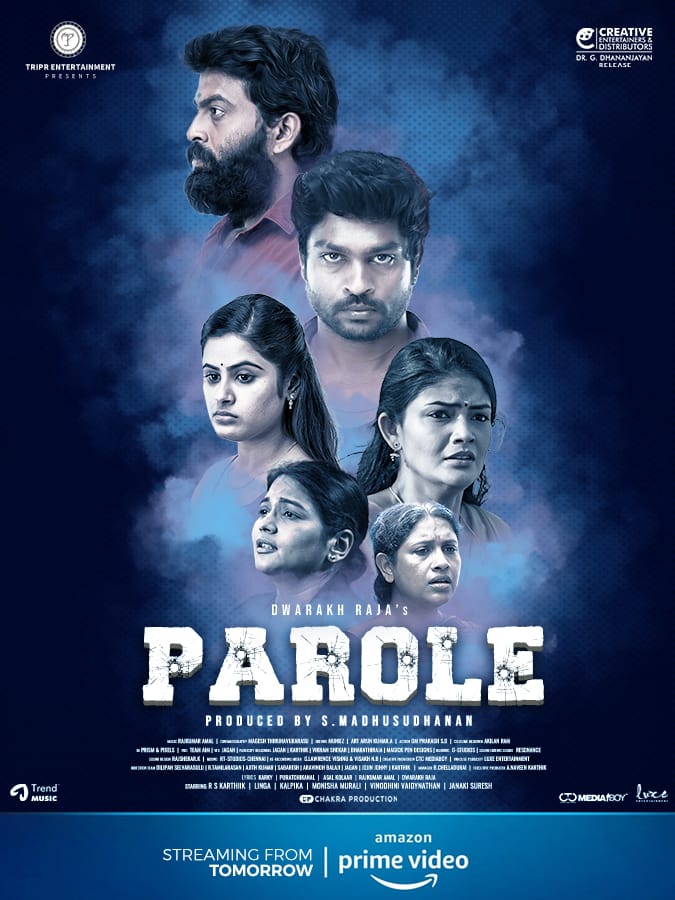 #ParoleTheMovie will be live from Tomorrow on @primevideoIN

#ParoleOnPrime

@Oscl8r1 @tripr_entertain @iamdwarakh @Dhananjayang
@CreativeEnt4 @madhu1134 @KarthiikPK @linga_offcl @JanakiSuresh4 @Magesh_DOP @MuniezEditor @trendmusicsouth @LuxeENTin @CtcMediaboy