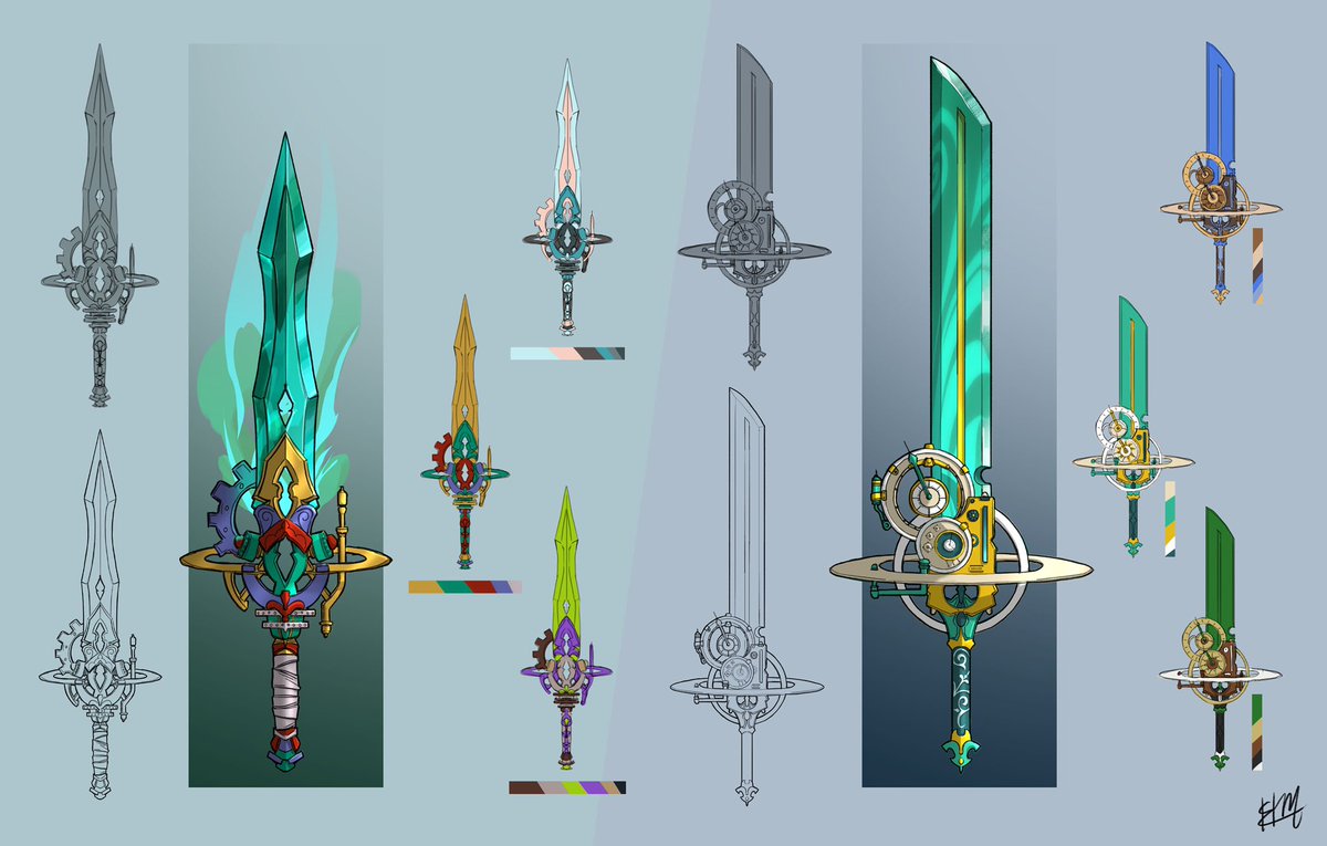 henrym_art's tweet photo. Steampunk/Persian sword concept https://t.co/x5Naf9OLIU