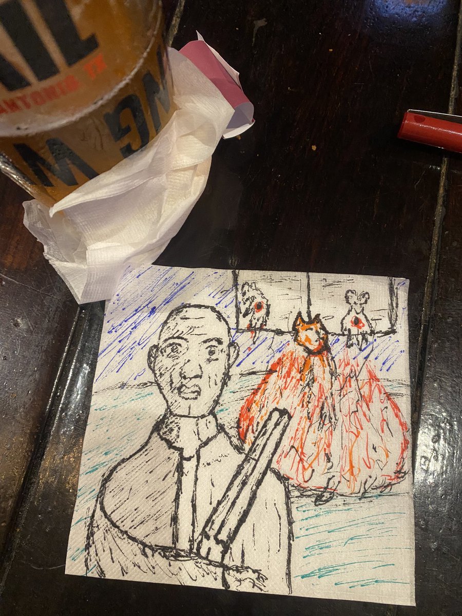 Sol_J_Cor's tweet photo. Bar draw ✍🏽 🙌🏽🍻#NFTCommunity #bardraw #barnapkinart #nftarti̇st https://t.co/7cq2svaVwj