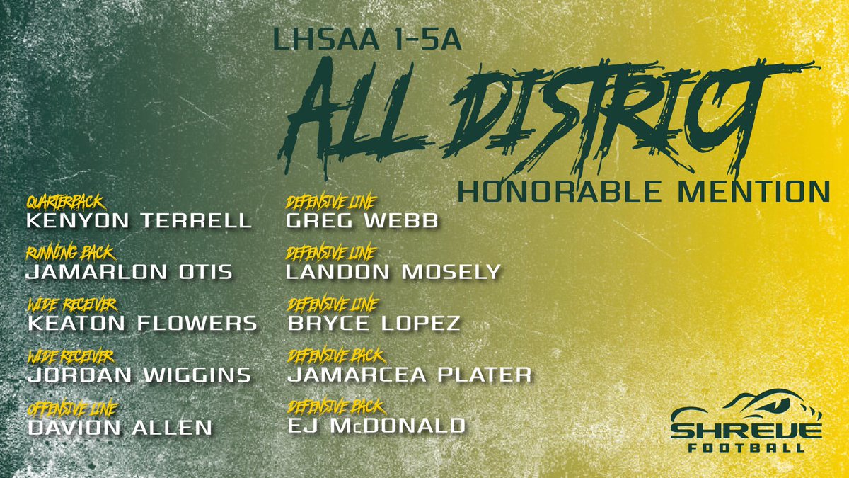 Congrats to our guys who were named to the 1-5A All-District Team!!