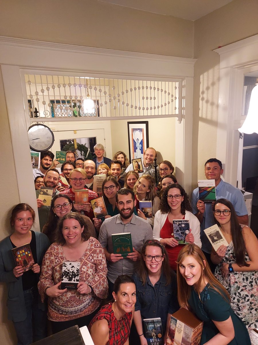 Our annual holiday party and white elephant book exchange is always a great time of fellowship and fun!