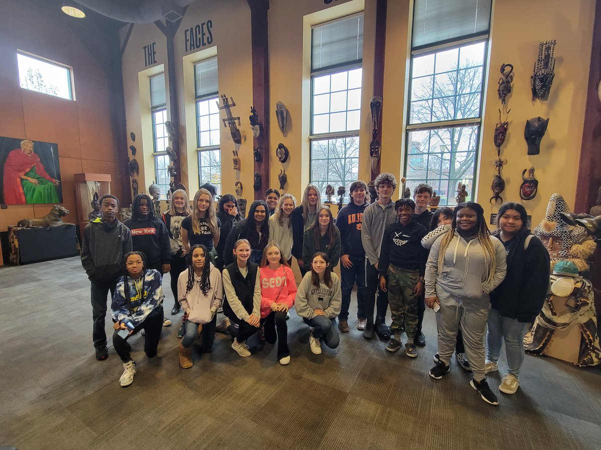 DCarroll1215's tweet photo. Got the opportunity today to go to Roots101: African American Museum with a great group of kids today. So much was taught and learned today. To keep history from repeating itself, things must change. #IfYouHaveNoVoice #YouHaveNoPower
#EastMiddle https://t.co/T4NlvjSlJT