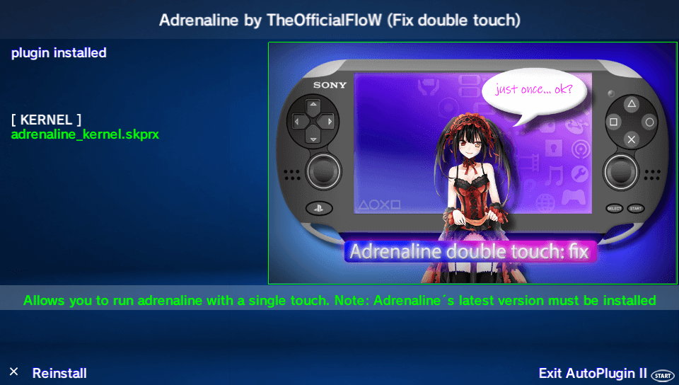 WikiVita's tweet photo. The Wiki Homebrew Vita Added New Content!
AutoPlugin II by theheroGAC &amp; ONELua Team
- Version: 2.01
- Install/Uninstall plugins with one click
You can download with Wiki Vita Homebrew Browser,
More info available here: https://t.co/shVr0Wh67Y
#WikiVita https://t.co/y4MphHj8i1