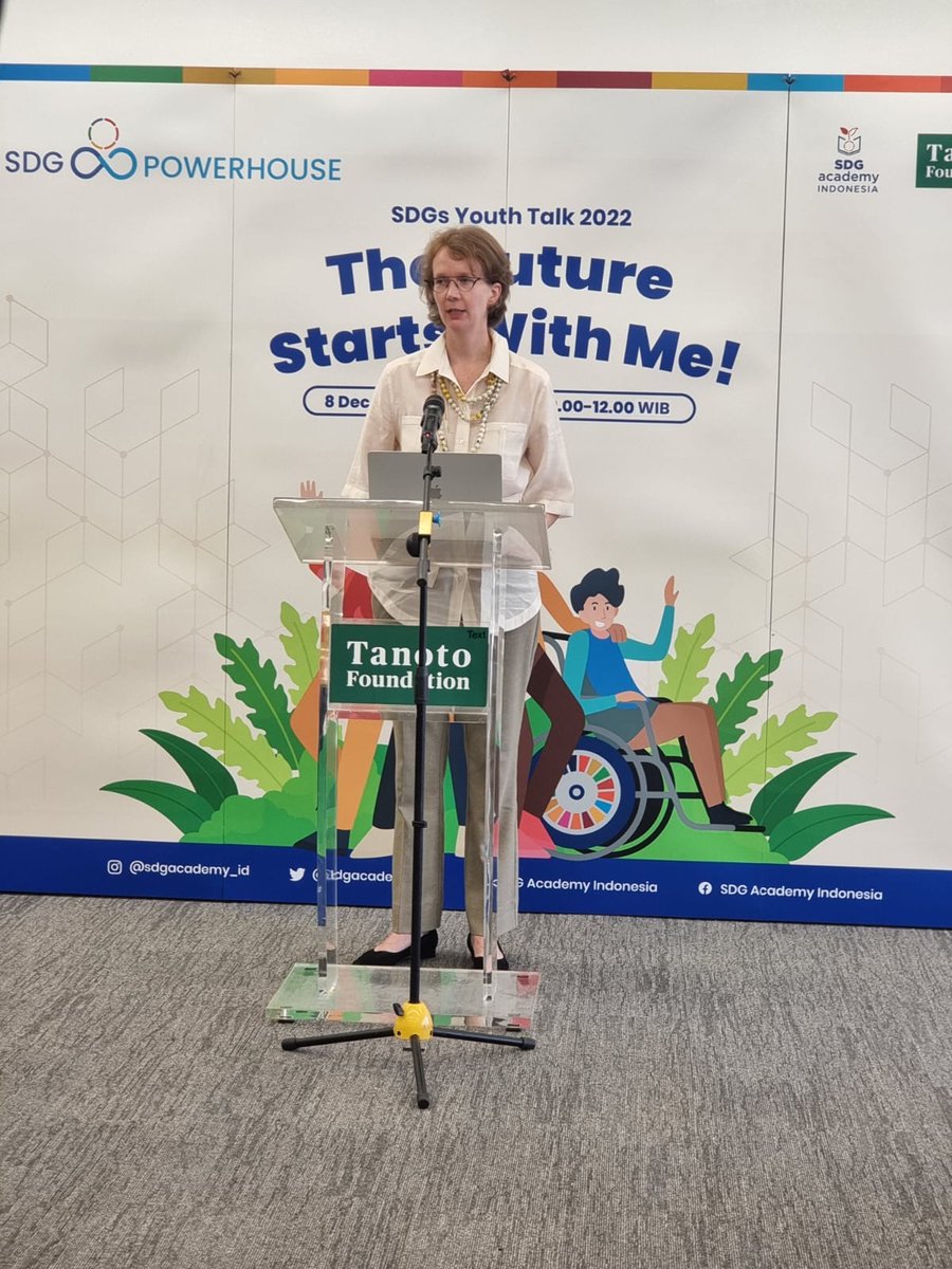 United Nations in Indonesia (@uninindonesia) on Twitter photo The #UN #SDGs prioritize supporting #youth, but at the same time active participation of youth is required for the achievement of the SDGs, said <a href="/Afke_B/">Afke Bootsman</a> at <a href="/tanotoeducation/">Tanoto Foundation</a>’s #SDG academy today: "You are all inspiring changemakers — and you are only getting started." The #UN #SDGs prioritize supporting #youth, but at the same time active participation of youth is required for the achievement of the SDGs, said <a href="/Afke_B/">Afke Bootsman</a> at <a href="/tanotoeducation/">Tanoto Foundation</a>’s #SDG academy today: "You are all inspiring changemakers — and you are only getting started."