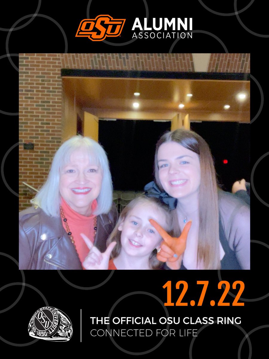OKStateAlumni's tweet photo. Lots of great memories made with our #OKStateRing Photo Booth tonight! 📸 💍👆🧡
#okstate #GoPokes https://t.co/RYiORgLo9h