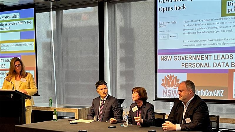 Thank you to Minister <a href="/VictorDominello/">The Hon Victor Dominello</a>, NSW Privacy Commissioner <a href="/SamanthaGavel/">Samantha Gavel</a>, <a href="/IPCNSW/">The Information & Privacy Commission NSW</a> and Dr Peter Chapman for the very topical discussion on building Digital Identity Resilience and empowering individuals with more control over their #personalinformation. #infogov