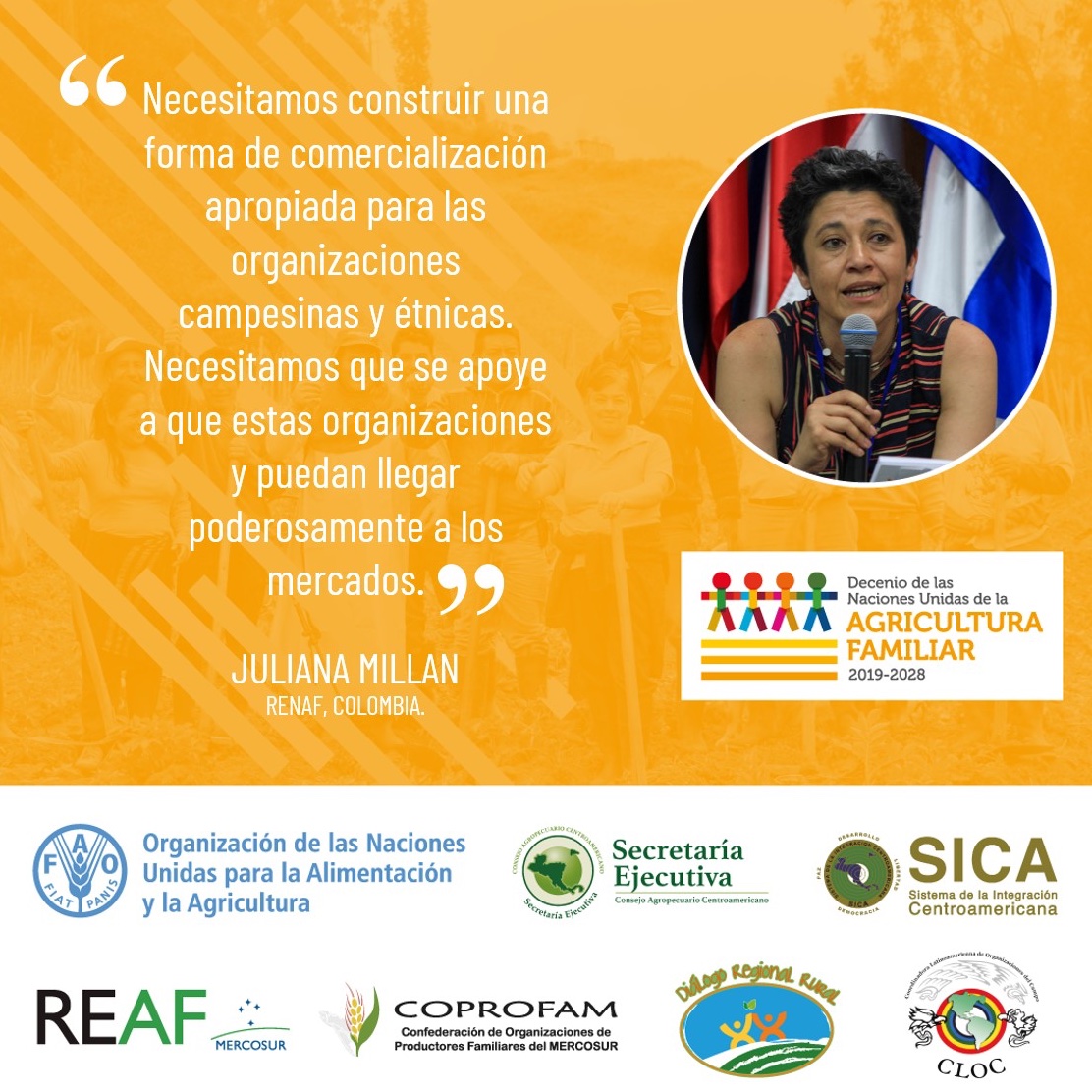 FAO_AgriFam's tweet photo. Juliana Millan, #RENAF, Colombia, en el Encuentro Latinoamericano y Caribeño del #DecenioAgriculturaFamiliar 🥕🍋
📺Revive el encuentro➡️ https://t.co/XoC37dXqtI https://t.co/8XseS6yqN9