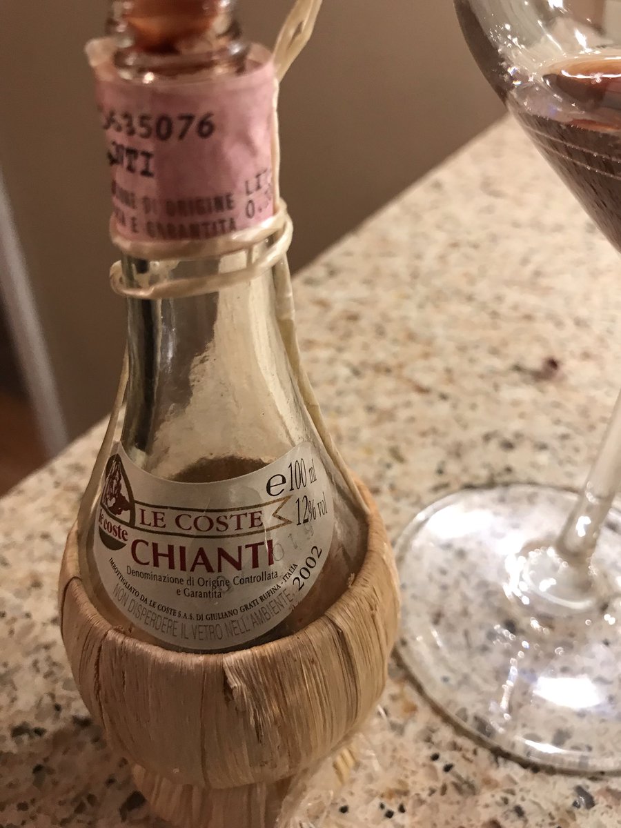 How can this be a nip bottle of 9 p 02 Chianti showing close to Brunello. Classic cherry nose medium palate feel and nice finish. Probably cost 1.5 EU