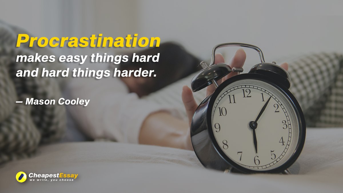 CheapestEssay's tweet photo. We can all overcome #procrastination, but what if the thing holding us back is our workloads and schedules?
That's why CheapestEssay is here. We provide on-time and #qualitypapers for you to overcome your #workloads!
Message us now, and let us do the work!
#MotivationalMonday https://t.co/owpbuYzOpi