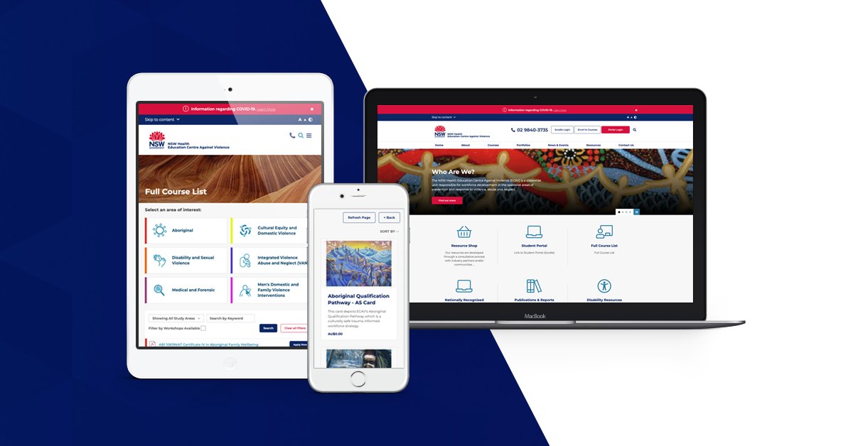 [New Case Study] See how NSW Health Education Centre Against Violence delivered a seamless user experience through their website that captures the essence of ECAV, which is to create safe and inclusive communities. hubs.li/Q01vkyq80 #WebsiteDesign #HealthTech