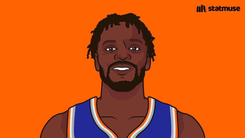 statmuse's tweet photo. Julius Randle is the first player in NBA history with

30 PTS
15 REB
5 AST
5 3PM
0 TOV

in a game https://t.co/MPEgUQnQA0