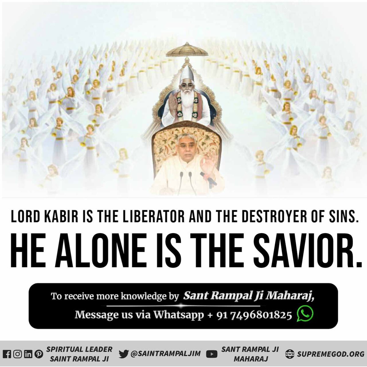 PKSupehia's tweet photo. #AlmightyGodKabir
Creator of all the Brahmands - "Supreme God Kabir" #KavirDev
📖 Atharvaved Kaand no. 4 Anuvaak no.1 Mantra no. 2
To know, 🤳Download our Official App
#Sant_Rampalji_Maharaj_App
Available On Playstore https://t.co/Z5hPZ7RX4q https://t.co/4r89nzGeQG