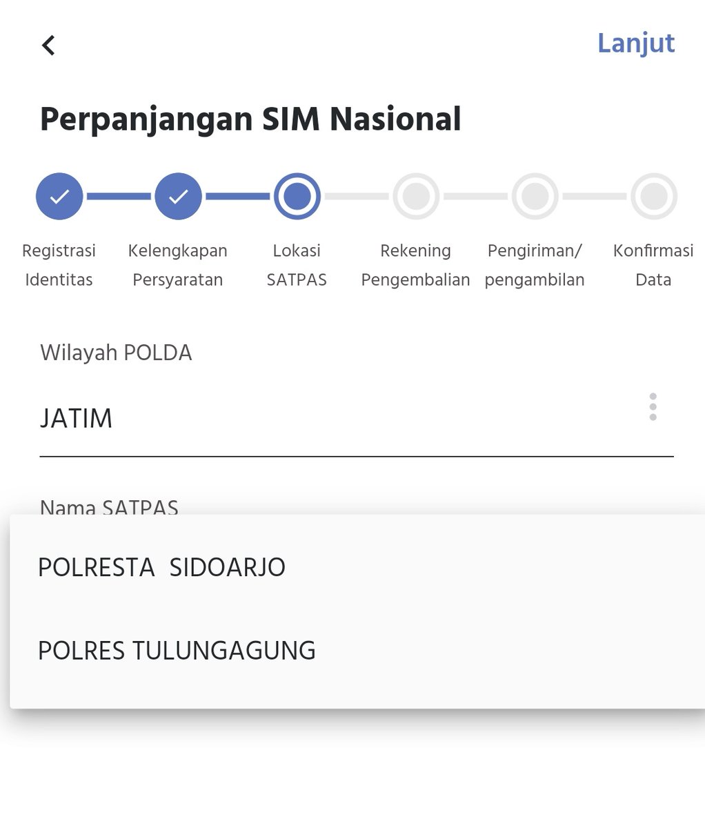 oo_jef's tweet photo. @infomalang min tanya dong pengajuan perpanjangan sim online untuk kab malang sudah bisa blm? Kok di app Digital Korlantas Polres Singosari gak ada ya? https://t.co/sVAsWljYP1