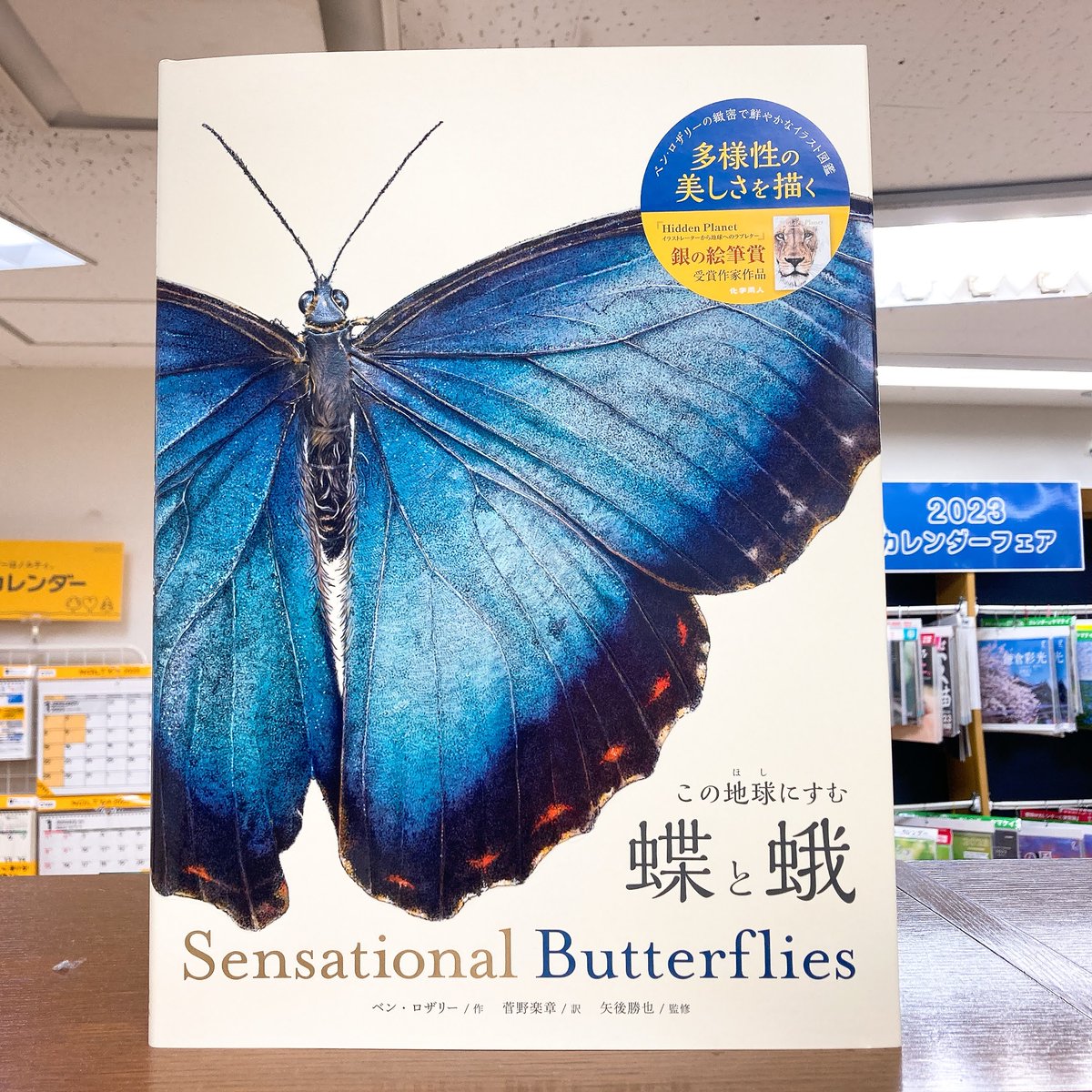 fujisawa_junku's tweet photo. 【7F理工書】
『この地球にすむ蝶と蛾』(化学同人)
超細密画家ベン・ロザリーさんが『Hidden Planet』より前に描いていたのが本書となります。蝶や蛾の毛並みの質感まで伝わる画力はすごいの一言。インテリアとして飾っても映える超大型本です。
https://t.co/9lr05wdBuJ https://t.co/tebdyn8DZE