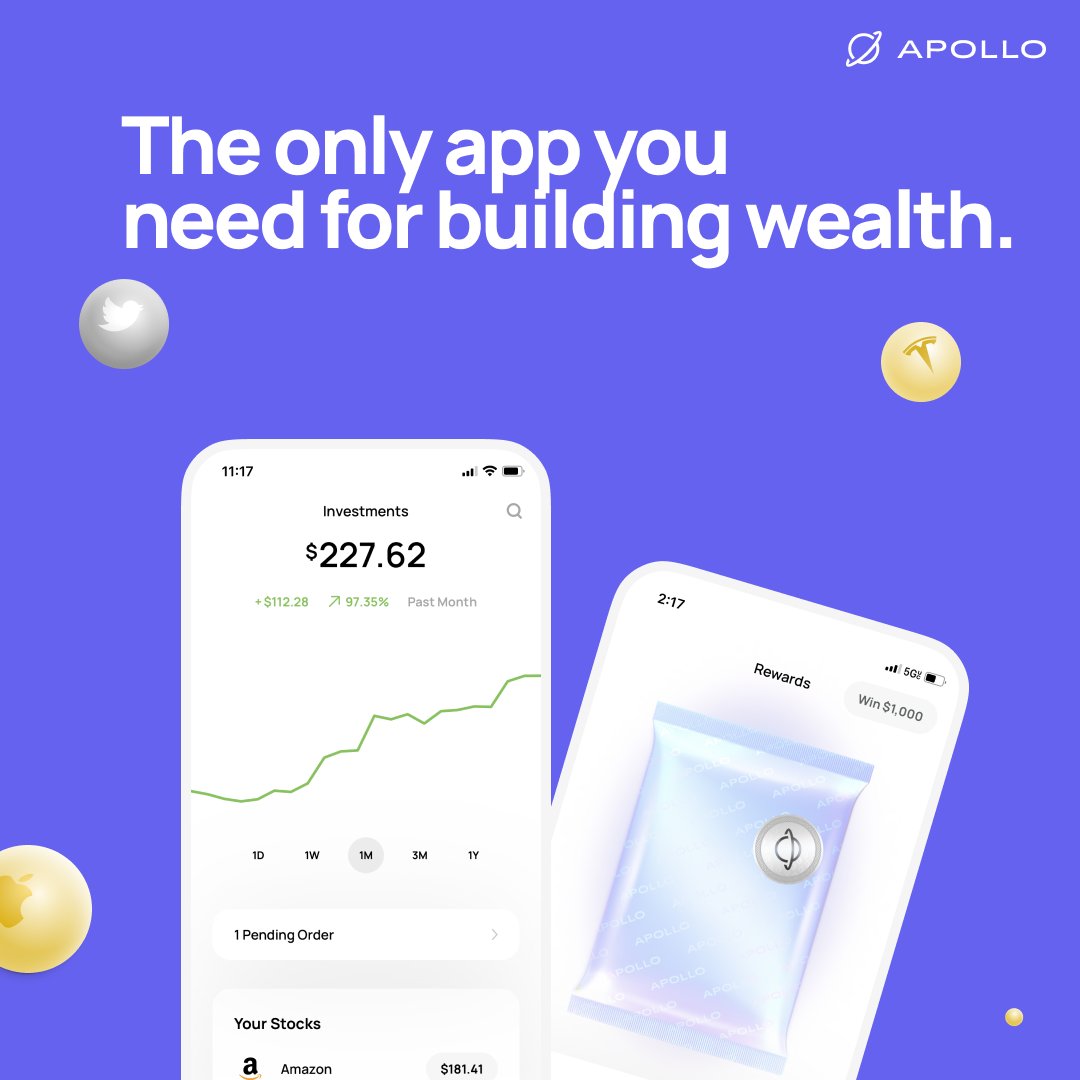 ApolloCard's tweet photo. The Apollo debit card is the ultimate wealth-building hack. Every purchase helps you get closer to your financial goals 💵 🕦 . Link in bio. https://t.co/A2VYJdKSPm