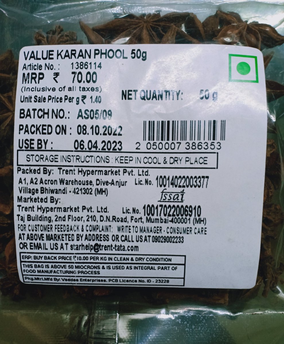 keithdmello's tweet photo. @StarBazaarIndia  charging more than MRP 
Charged me more than double the MRP a reputed supermarket overcharging https://t.co/rungjCceY7
