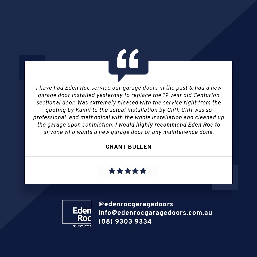 EdenRocGD's tweet photo. We are incredibly proud of the work we do love to hear from our customers when they have a great experience with us!

Here are some of the kind words shared by Grant in our regards:

#edenrocgaragedoors #garagedoorrepair #review #customerfeedback #testimonial https://t.co/Ny3WDaFGGM
