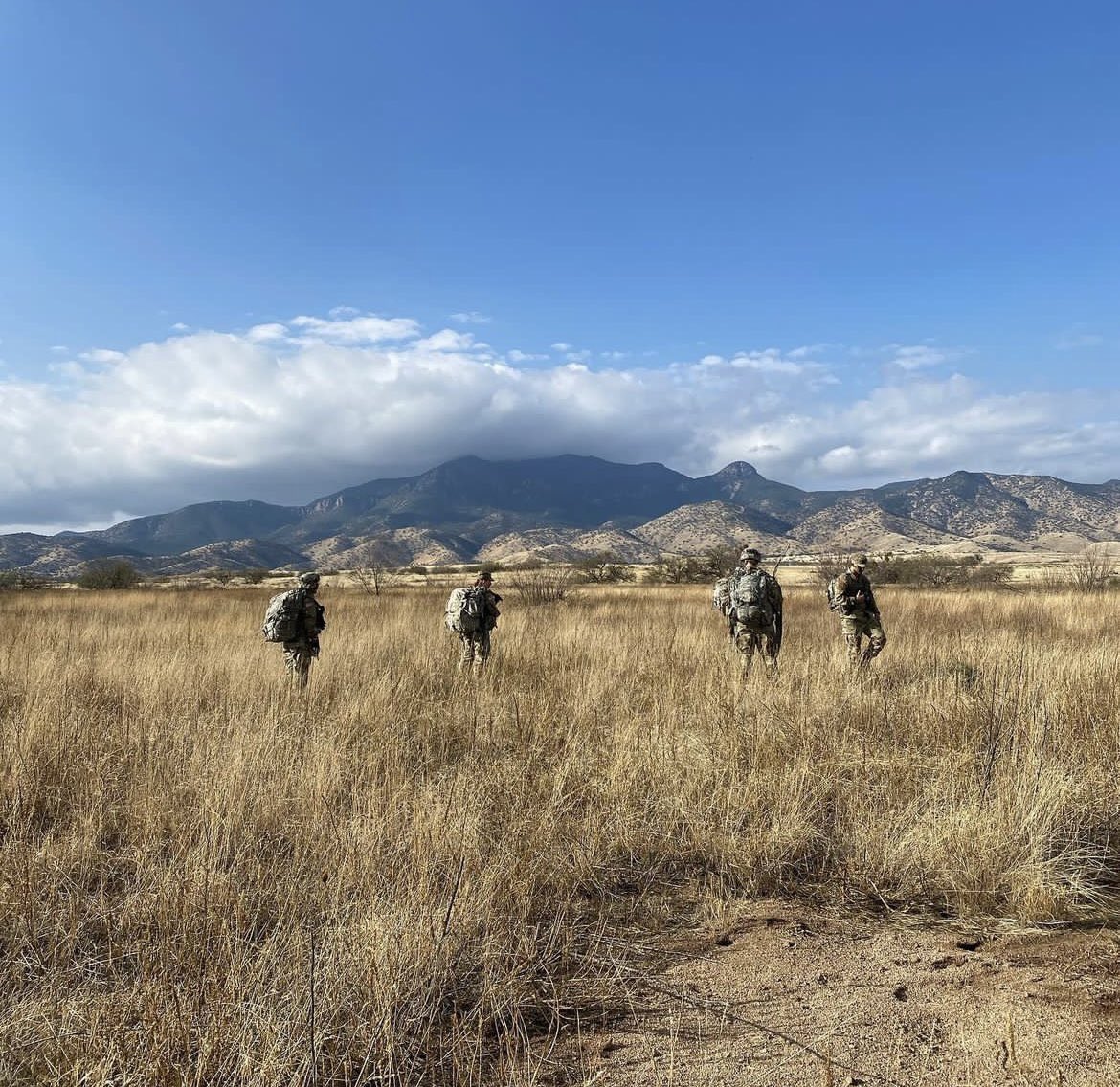 StorytellerSBM's tweet photo. The MI nerds got to go outside today! Incredibly grateful for our exceptional @Fort_Huachuca cadre who put in the hard work to pull of an exercise that will most certainly make us better at our jobs. @USAICoE https://t.co/Y0knllqCUd