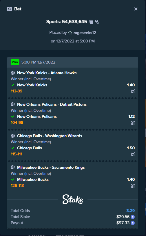 untamded's tweet photo. Cha Ching ✅ #stake #gamblingtwitter #NBA https://t.co/bmKTBFVRfw