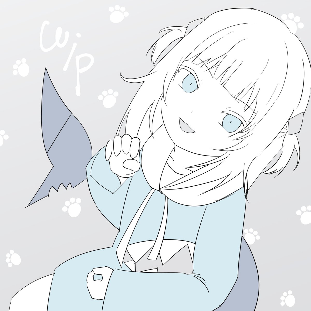 MnmCat20's tweet photo. 冬っぽいラフ☃️ https://t.co/vNBb7s1FXx