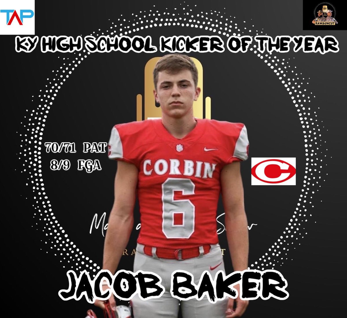 Congratulations to Mark and Will Show’s Ky Kicker of the Year <a href="/JacobBaker06/">Jacob Baker</a> … automatic <a href="/Corbin_Football/">Corbin Football🧙/Sui꧁IP꧂/okx❤️ Memecoin💛 DROP</a>