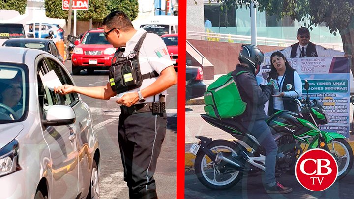 #Morelia | 👮‍♂️Continúa Guardia Civil campaña de prevención de accidentes en Morelia. <a href="/cb_television/">CB Televisión</a>