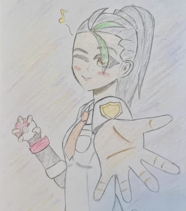 ネモちゃん珍しくアナログ 