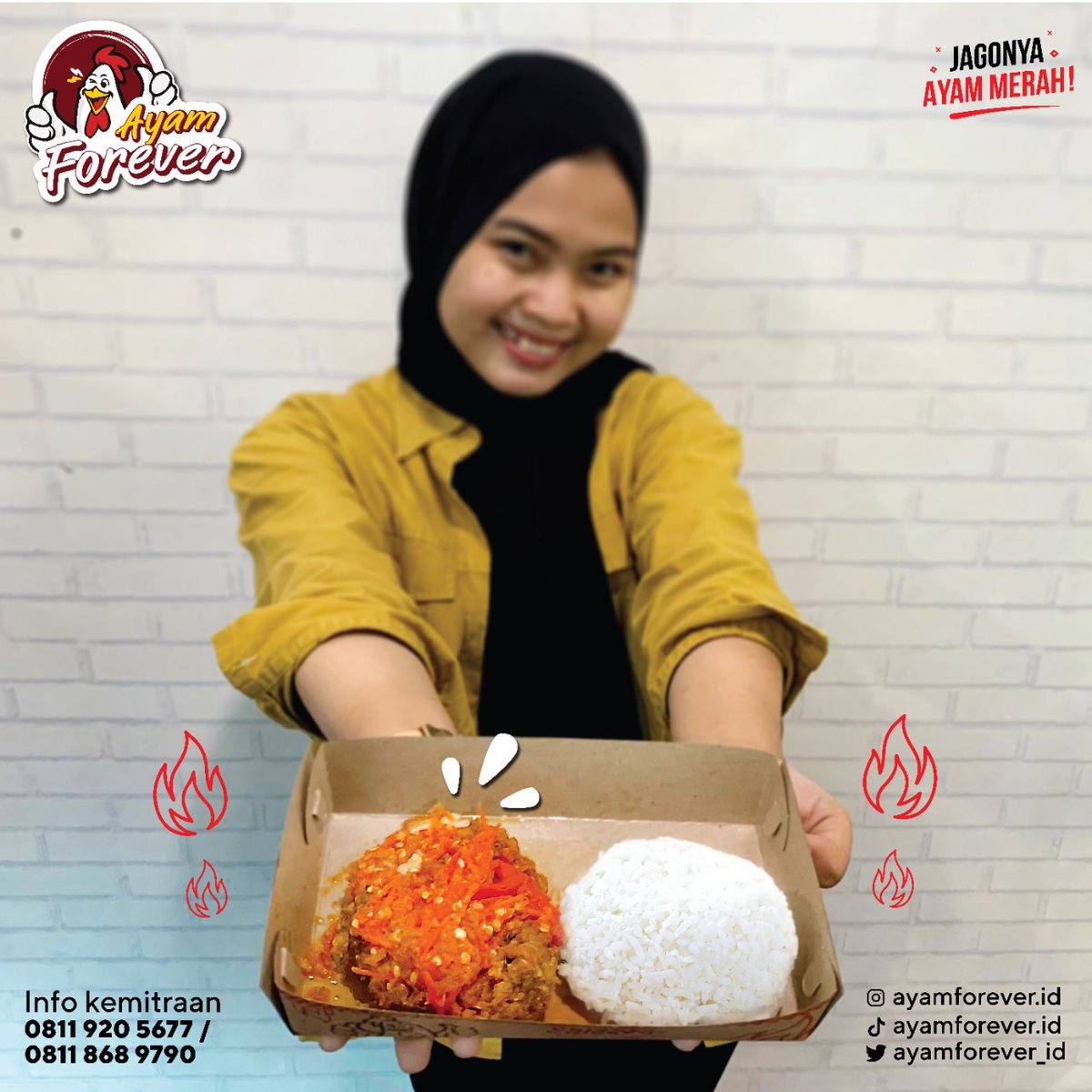 Kamu pencinta Ayam Geprek? cobain nihh Ayam Geprek dari Ayam Forever... yang bikin lidah kamu bergetar dengan rasa pedas dan gurihnya lhooo 🤗

#infinitigroup #ayamforever #makansiang #gajian #jelajahayamforever #ayamcrispy #redcrispychicken #ayampedas #kulinerviral #asmrviral