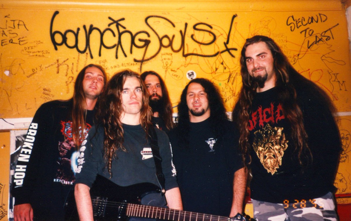 JeremyXWagner's tweet photo. @BROKENHOPEBAND
Backstage somewhere 1995
.
.
#BrokenHope #JoePtacek #RyanStanek #Tour #TourLife #DeathMetal #OSDM #RepulsiveConception #1995 #MetalBladeRecords https://t.co/brWg0nDHfC