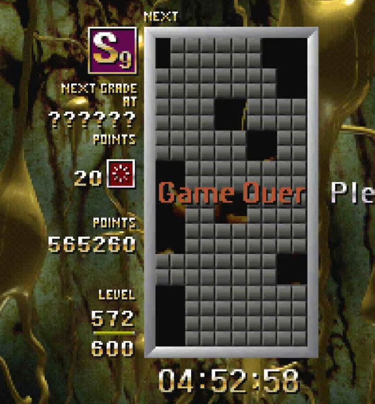 SwitchPcorner's tweet photo. in the TGM1 port, caravan has a bug where it often gives out the same few piece sequences. I decided to make a route for one, and just reset until I got it. I accidentally included an impossible piece placement near the end, but it's a good proof of concept #tgm_series https://t.co/2EJlG1HB4V