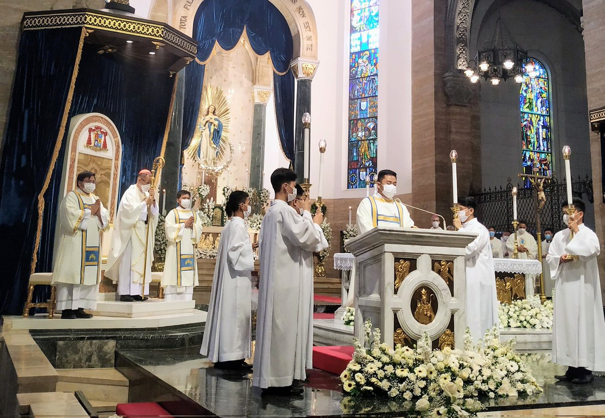 rcamaoc's tweet photo. LIVE: Solemnity of the Immaculate Conception of the Blessed Virgin Mary at the Manila Cathedral presided by His Eminence Jose F. Cardinal Advincula, Archbishop of Manila. #RCAMAOC https://t.co/COsRCpMp0N