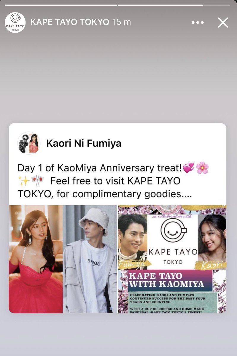 visi0naire's tweet photo. Arigatou, Boss Fumi and KAPE TAYO TOKYO..β€οΈβ¨π΅πβ€οΈπ―π΅βοΈ
Ganbatte, Team!π«Ά
#KaoMiya
@kaomiyans
@fumfumfum3
@kapetayotokyo https://t.co/H1z4ujmbjs