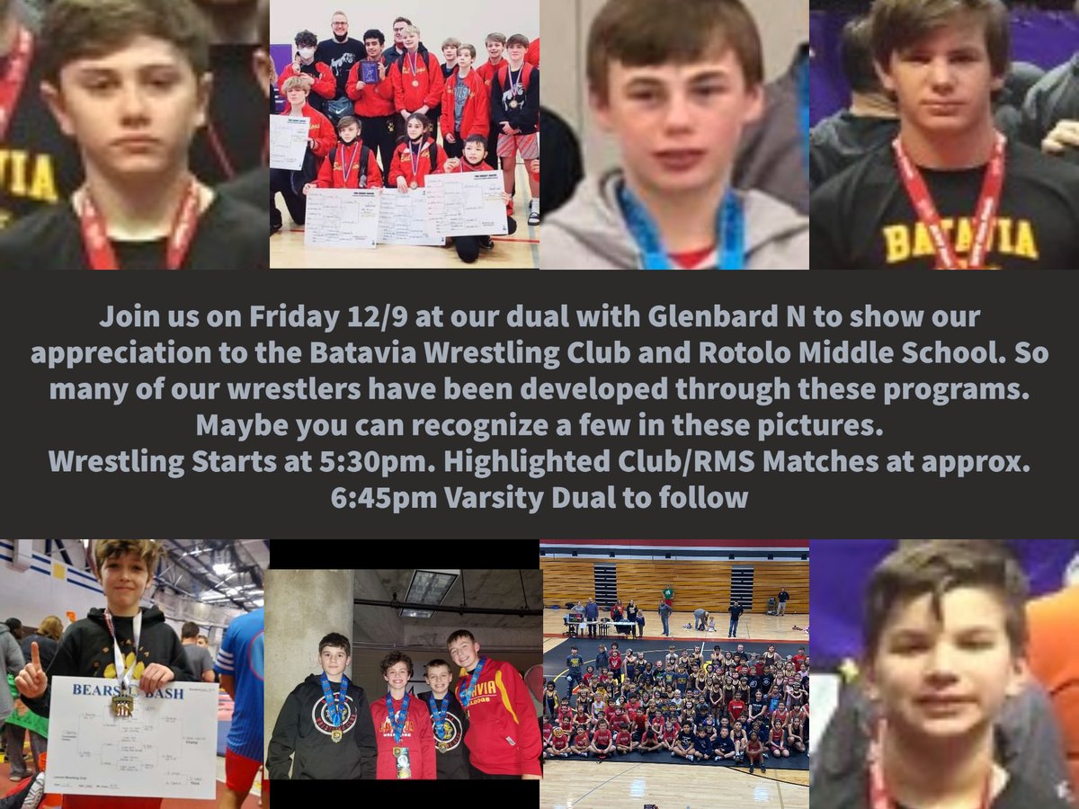 CoachFarwell's tweet image. Very excited for this event and I can't wait to see all the Club and RMS Wrestlers! @BataviaWrestler @BataviaWC @RMSWrestling