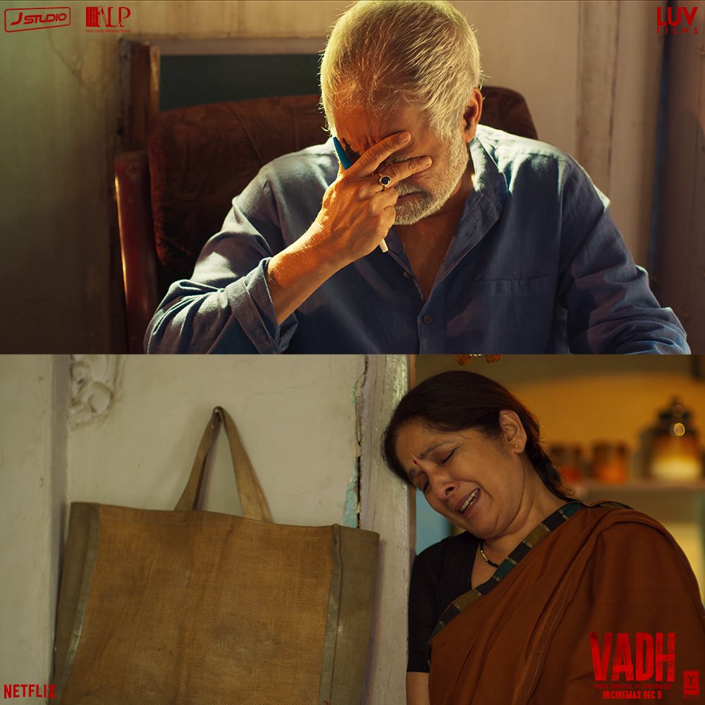 Ashwani kumar (@borntobeashwani) on Twitter photo #VadhReview
#Vadh is powerful story of Vice and Virtue.
I'm still shaken, that how circumstance turns a underdog Master ji into a Murderer! 💔
With fine story, good screenplay & Brilliant performances,
A film, you can't miss.
⭐⭐⭐💫
<a href="/imsanjaimishra/">Sanjay Mishra</a> <a href="/Neenagupta001/">Neena Gupta</a>
<a href="/LuvFilms/">𝕏ℝℙ 𝐍𝐨𝐭𝐢𝐟𝐢𝐜𝐚𝐭𝐢𝐨𝐧</a> #VadhReview
#Vadh is powerful story of Vice and Virtue.
I'm still shaken, that how circumstance turns a underdog Master ji into a Murderer! 💔
With fine story, good screenplay & Brilliant performances,
A film, you can't miss.
⭐⭐⭐💫
<a href="/imsanjaimishra/">Sanjay Mishra</a> <a href="/Neenagupta001/">Neena Gupta</a>
<a href="/LuvFilms/">𝕏ℝℙ 𝐍𝐨𝐭𝐢𝐟𝐢𝐜𝐚𝐭𝐢𝐨𝐧</a>