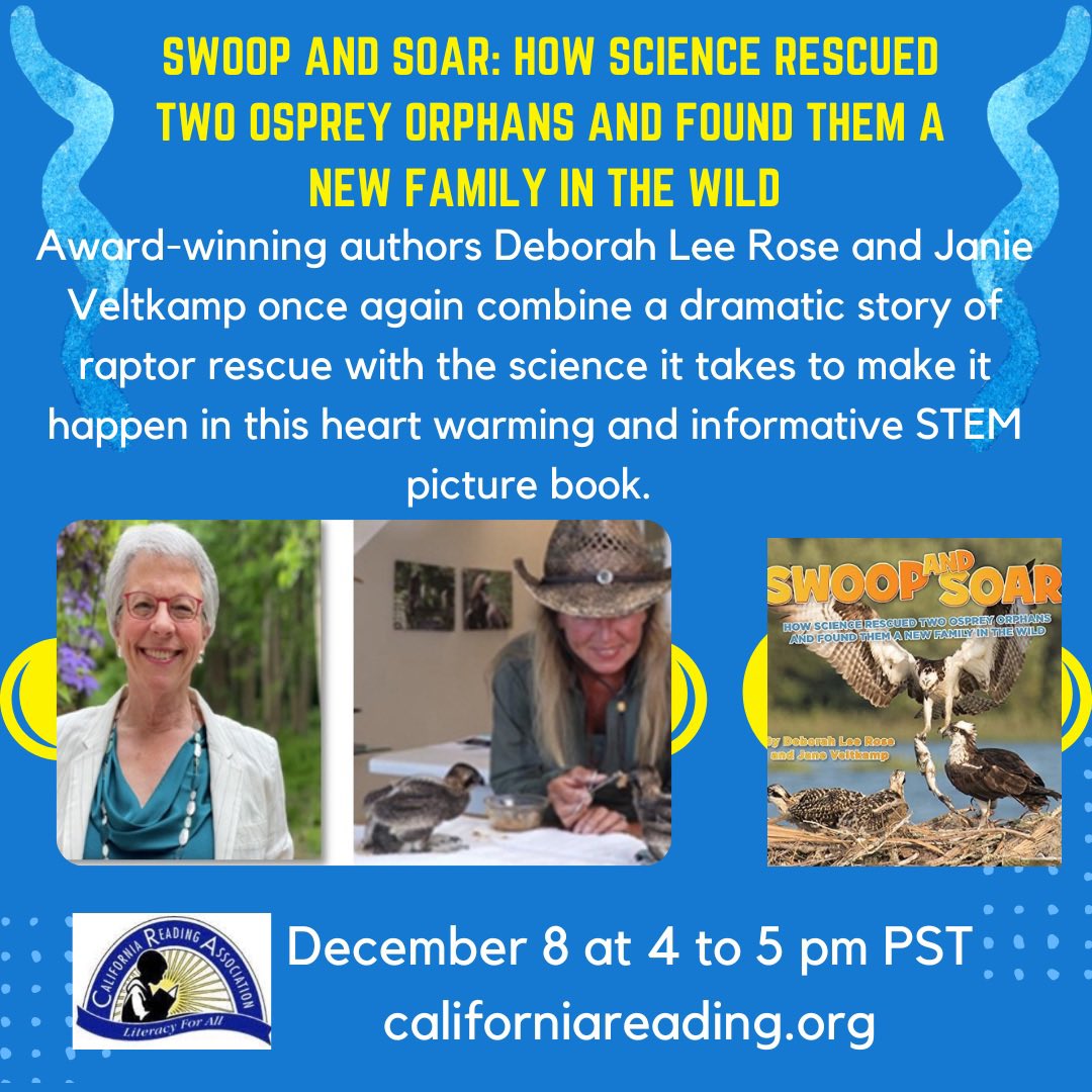 lsummers28's tweet photo. Come join the @CRAreading tomorrow on December 8 at 4-5 pm PST for a fantastic webinar with @deborahleerose and Janie Veltkamp. Register online at https://t.co/LUrv1Ew09M. #CRA22Connect https://t.co/lIO7d1OeSF
