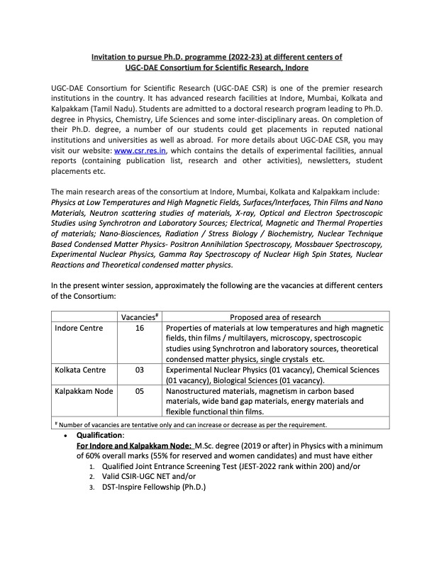 UGC-DAE Consortium for Scientific Research tweet media