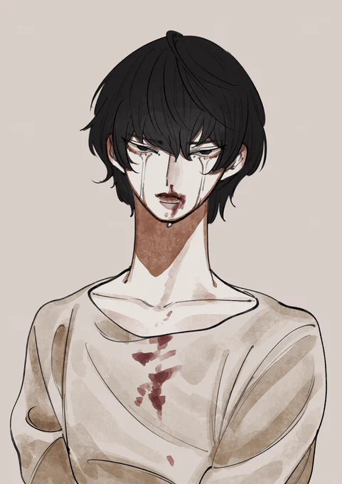 左手でラフ描いて右手で清書したやつ 