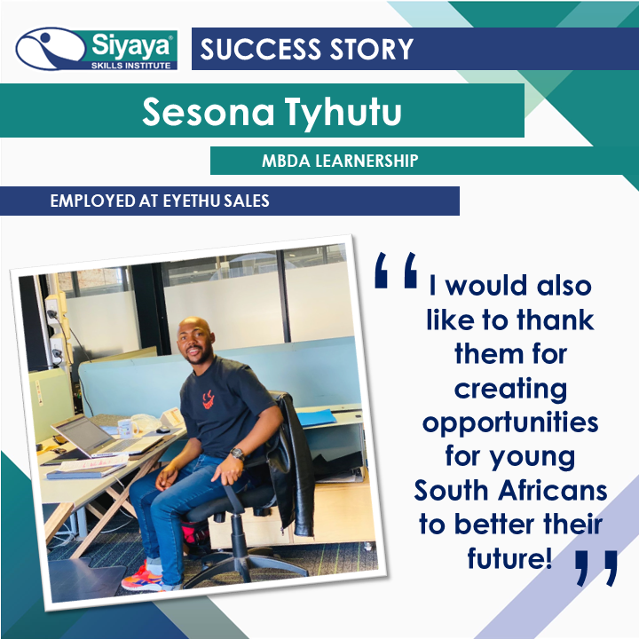 SiyayaSkills's tweet photo. #SUCCESS STORY
Dedication leads to success! #Congratulations🎉👏✨ 👏🎉Sesona Tyhutu on completing your learnership in #HR Management & on gaining #employment at Paul Bayvel Eyethu Sales.
#LearnerSpotLight #Talent #Goals #HostSite #WorkplaceLearning #YouthDevelopment https://t.co/gzxImRQ46h