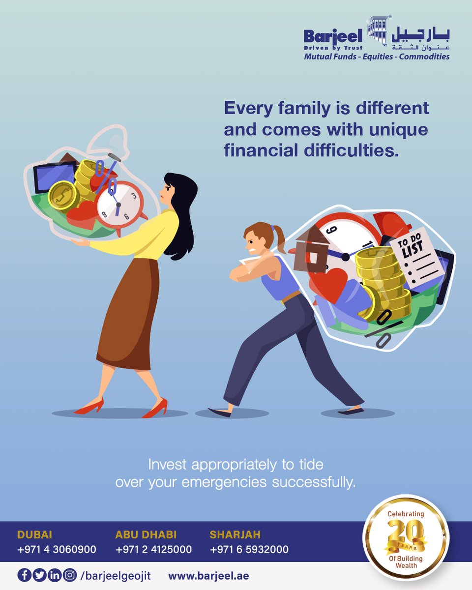 BarjeelGeojit's tweet photo. There are some strategies to work around the situation you are in right now or might encounter in the future. Get investment ideas through Barjeel Geojit.
.
.
.
#investsecurely #SecureYourFamily #securedinvestment #safeandsecurewithbarjeel #barjeelbyyourside #BarjeelGeojit https://t.co/kb4Y1RB49N