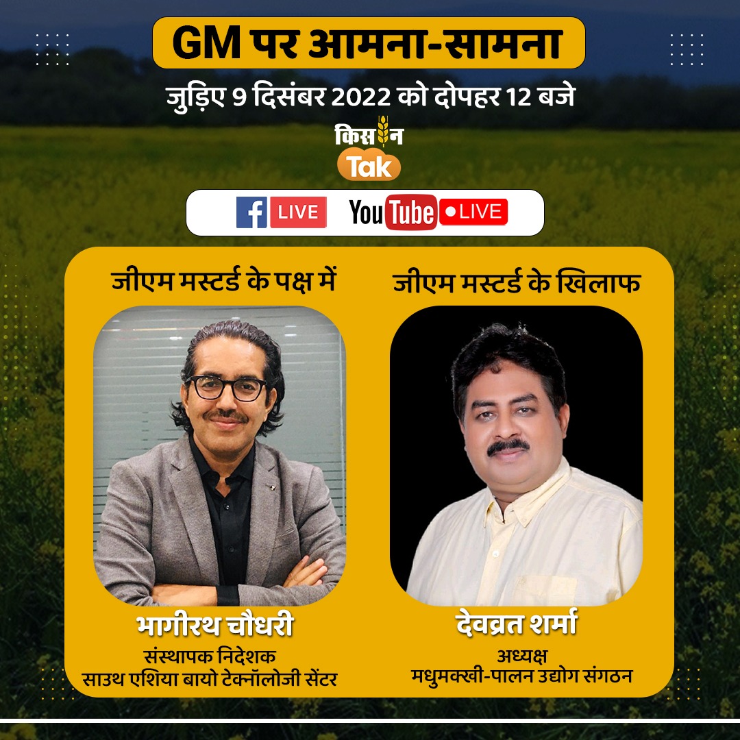 Gm सरसों पर आमना  सामना