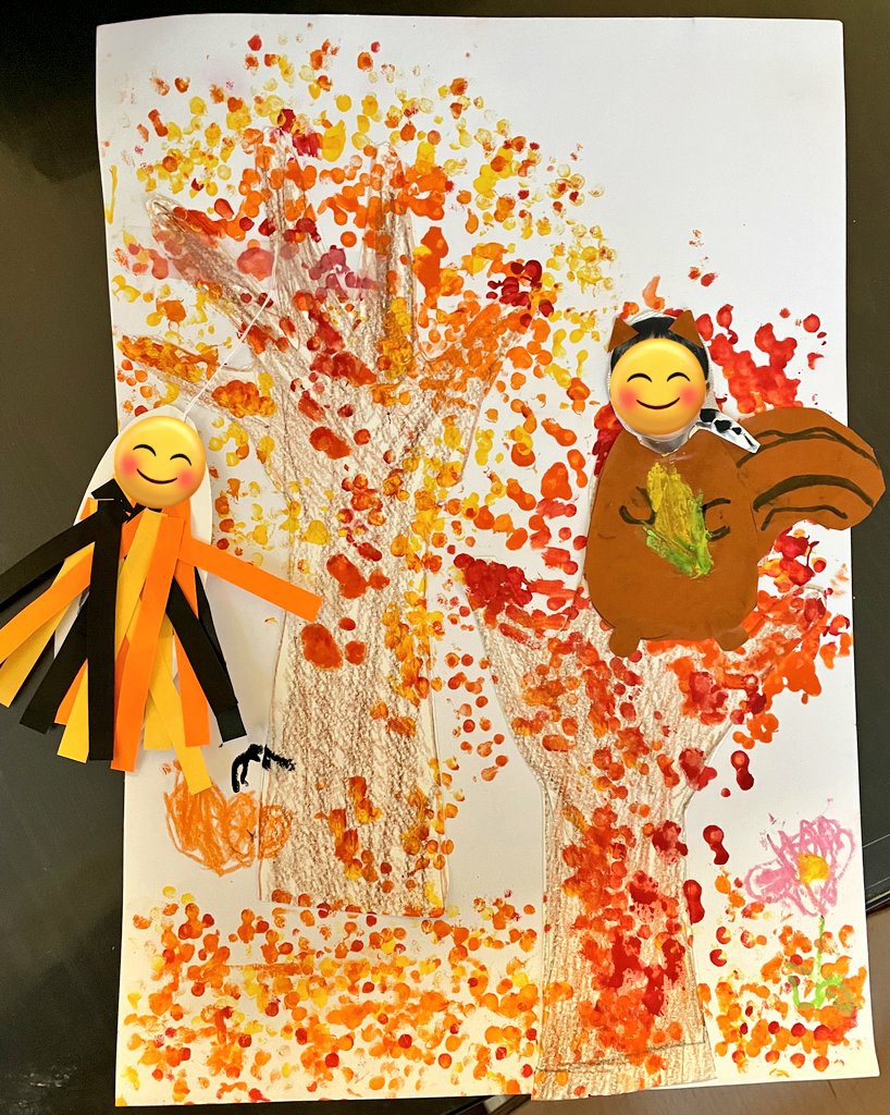 Emisensei_orion's tweet photo. 【11月のレッスン🌾】
11月のテーマは「Fall🍁」
11月は秋に関する単語
chestnut, acorn, cricket などを覚えたり
ダンス、工作と楽しい1ヶ月でした🍂
美味しいものや綺麗なものが多い秋🍁
紅葉の木や chipmunk も可愛くできました♡
#オンライン英会話
#orionenglish
#fall
#chipmunk https://t.co/oKRPmjvRhE