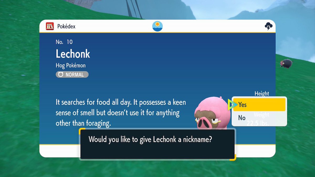LegendMyriad's tweet photo. Update: fat fuck has been acquired. Still in the wall. Gotta love this game #PokemonScarletViolet #ShinyPokemon https://t.co/v7VlBLUZfy