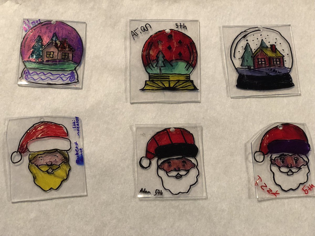 Shrinky Dinks at ❄️ Winter Workshop❄️! #martinmakers #luchadoralibrarian