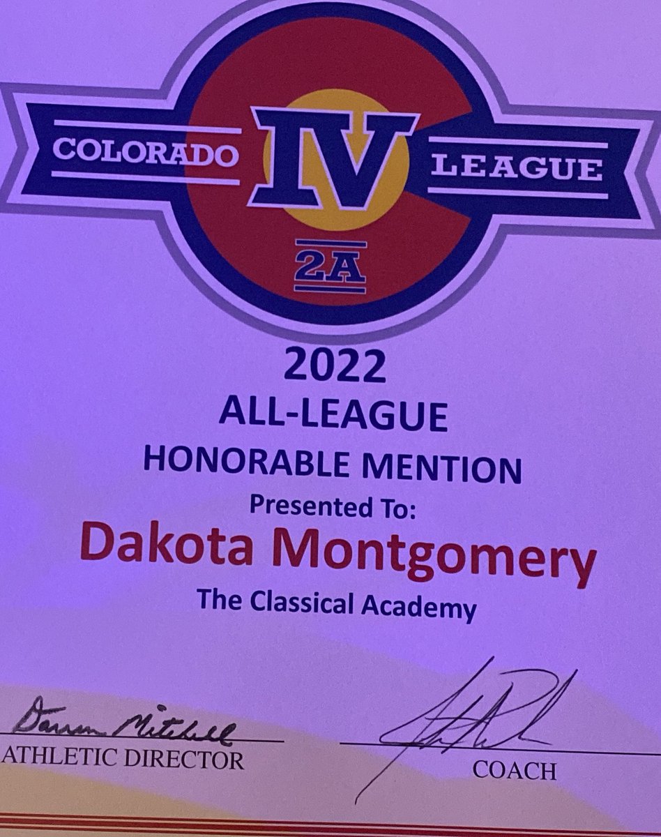 Honored to be named a 2A all league honorable mention! Excited to see what other opportunities are in my future! 
<a href="/PlaymakerCorner/">Playmaker’s Corner</a> <a href="/Coach_RRoss/">Coach Ryan Ross</a> <a href="/CoachJayLong/">Jay Long</a> <a href="/TCACoachRich/">Justin Rich</a> <a href="/FLCCoach_Grinde/">John Grinde</a> <a href="/Coach_McKinley/">Sam McKinley</a> <a href="/micahsmith6/">Coach Smith</a> <a href="/CoachHop1/">Brian Hopkins</a> <a href="/SavageStormFB/">Savage Storm Football</a> <a href="/nic_braaten/">Nic Braaten</a> <a href="/CMUMavsFootball/">Colorado Mesa Football</a>