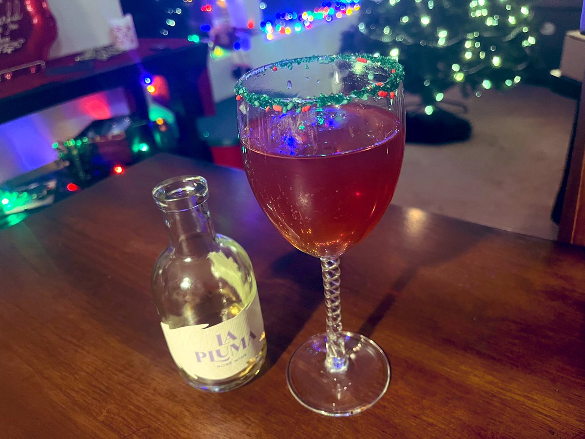 tmlusby's tweet photo. Day #7 of my @IGTWine   #AdventCalendar gave to me, a La Pluma Rosé. I chose to make a double sugar cookie cocktail with it. #Cheers #Humpdayhappiness https://t.co/88p1rMPsRF