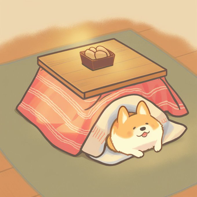 コーギーが幸せそうで私もうれしい。#nijijourney 