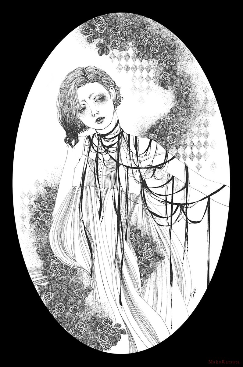 新しいの3点、参加させて頂きます。今週末から。

#lovesexdeath 
#ペン画 #丸ペン https://t.co/DqZhQjS2ZX 