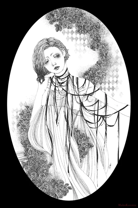 新しいの3点、参加させて頂きます。今週末から。

#lovesexdeath 
#ペン画 #丸ペン https://t.co/DqZhQjS2ZX 