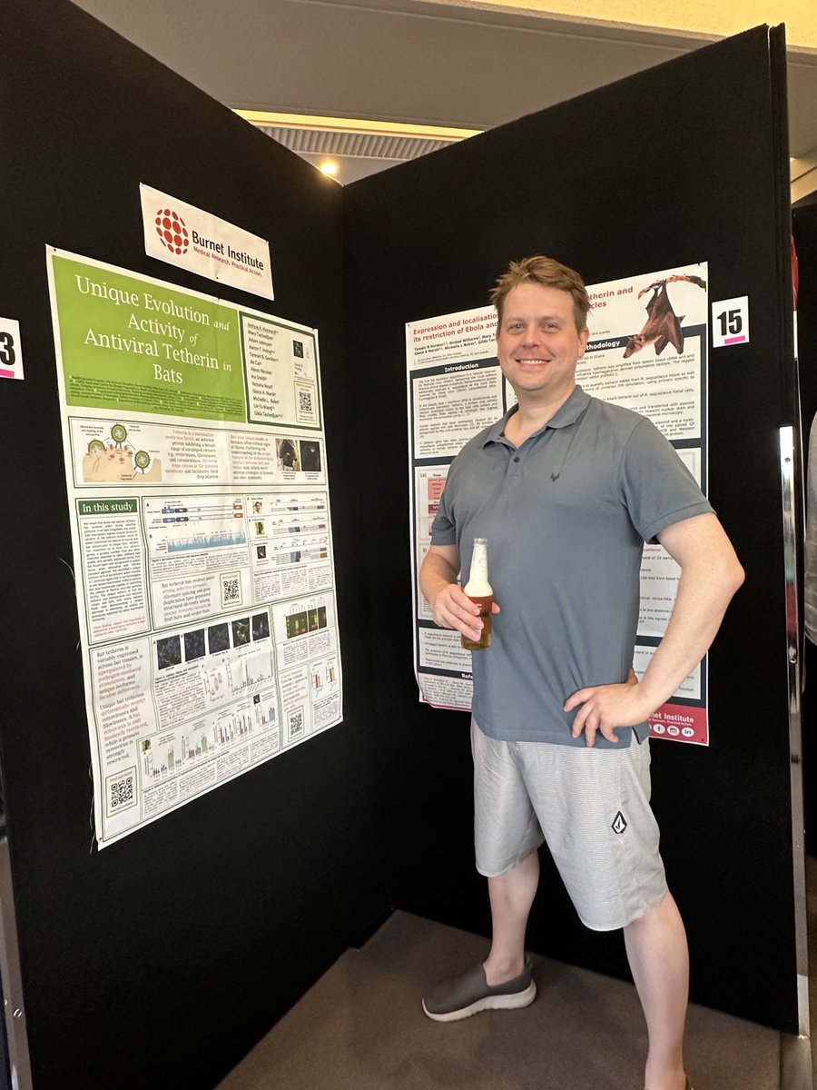 Prof Gilda (@gildatachedjian) on Twitter photo <a href="/BurnetInstitute/">Burnet Institute</a> Batman <a href="/JoshuaAHayward1/">Joshua A Hayward</a> presenting his poster on unique evolution and activity of antiviral bat tetherin - a study that scored the cover in <a href="/JVirology/">JVirology Editors</a> #AVS11 <a href="/AusVirologySoc/">Aust'asian Virology</a> <a href="/BurnetInstitute/">Burnet Institute</a> Batman <a href="/JoshuaAHayward1/">Joshua A Hayward</a> presenting his poster on unique evolution and activity of antiviral bat tetherin - a study that scored the cover in <a href="/JVirology/">JVirology Editors</a> #AVS11 <a href="/AusVirologySoc/">Aust'asian Virology</a>
