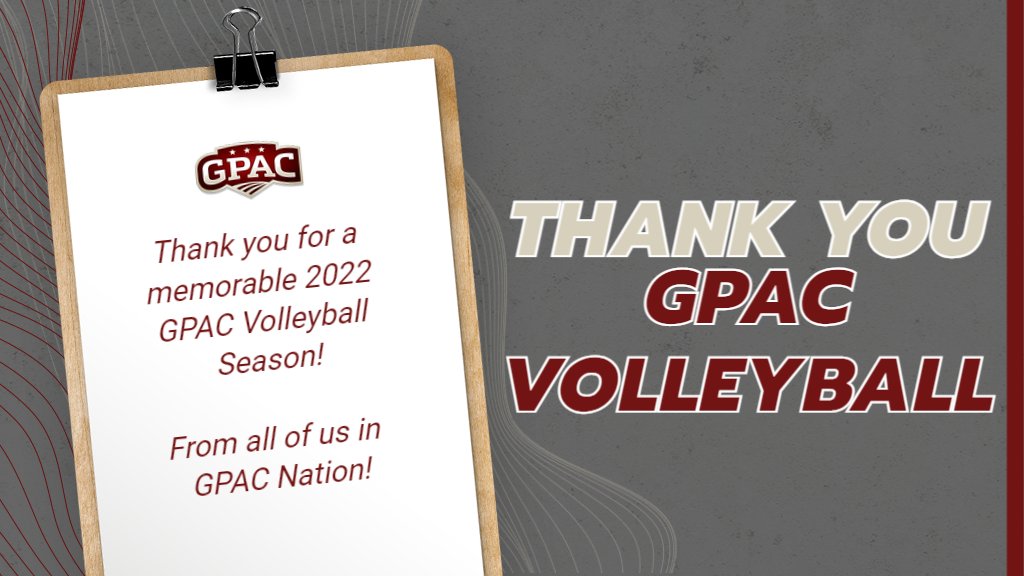 GPACSports's tweet photo. GPAC Volleyball by the numbers:
🏐Overall record 223-153🏐6⃣ teams in the @NAIA Top 2⃣5⃣🏐5⃣ teams in the Top 1⃣0⃣🏐2⃣ teams receiving votes🏐7⃣ teams in the Round of 4⃣8⃣🏐7⃣ teams in the Round of 2⃣4⃣🏐3⃣in the Elite 8⃣🏐2⃣ in Fab 4⃣ 🏐1⃣ National Champion!

We are #GPACNation! https://t.co/wltnZJocKV